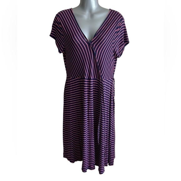 Motherhood Striped Maxi Wrap Dress • Used • Size: Medium - Picture 2 of 8